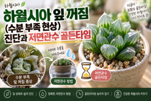 하월시아 잎 꺼짐 진단과 골든타임