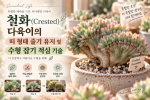 철화 다육이 적심과 수형 관리