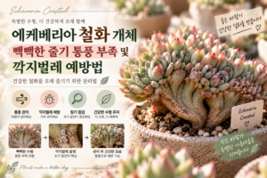 철화 에케베리아 건강 관리 가이드
