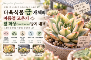 다육식물 여름철 화상 예방 가이드