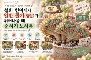 철화 변이 다육이 순치기 노하우